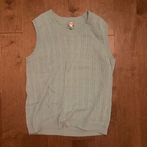 Croft & Barrow Women’s Aqua Sweater Vest
